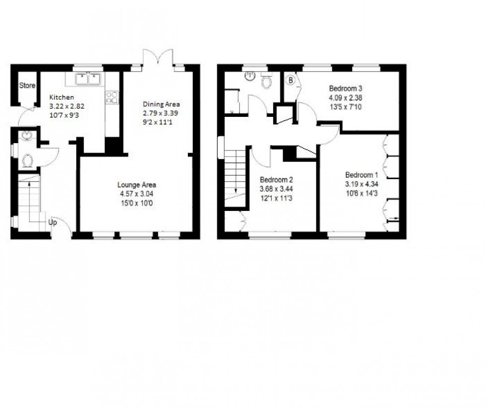 Floorplan for Stilton Path, Borehamwood