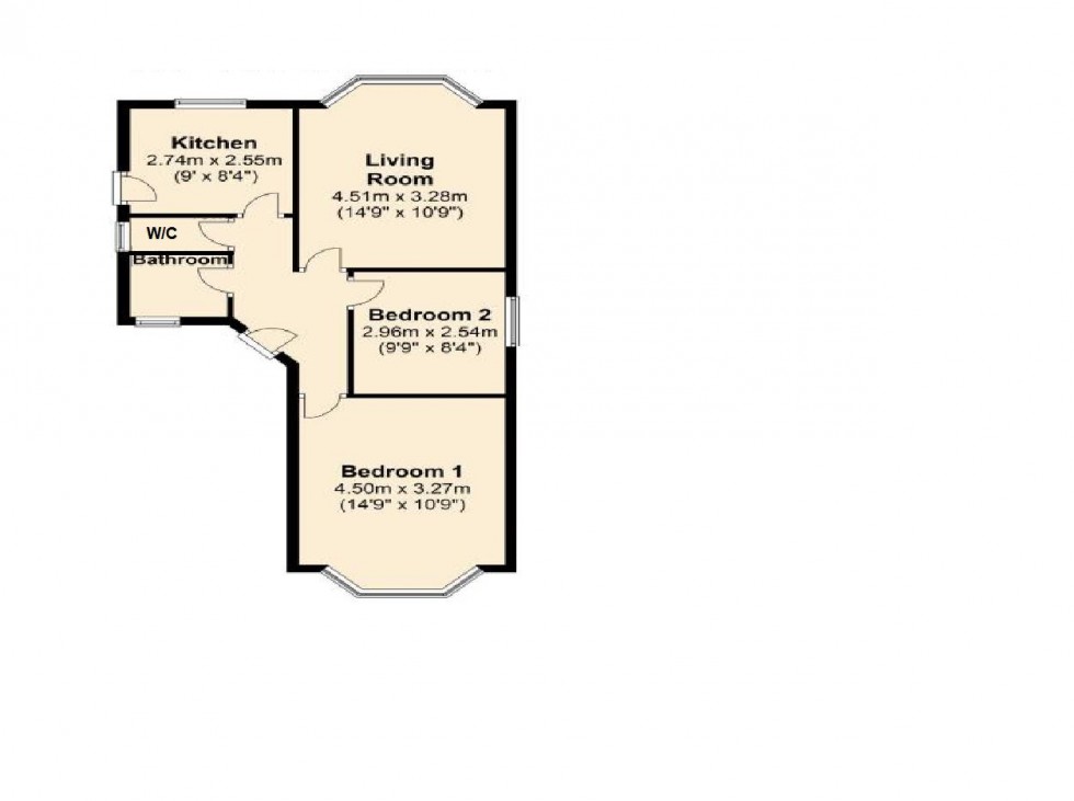 Floorplan for Hillside Avenue, Borehamwood