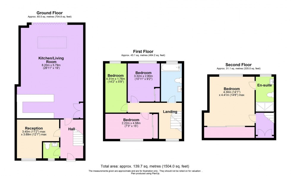 Floorplan for Reston Path, Borehamwood