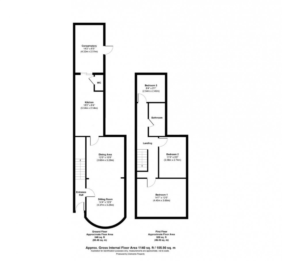 Floorplan for Drayton Road, Borehamwood