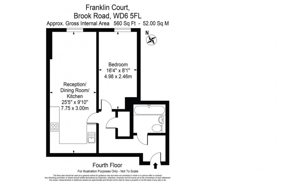 Floorplan for Brook Road, Borehamwood