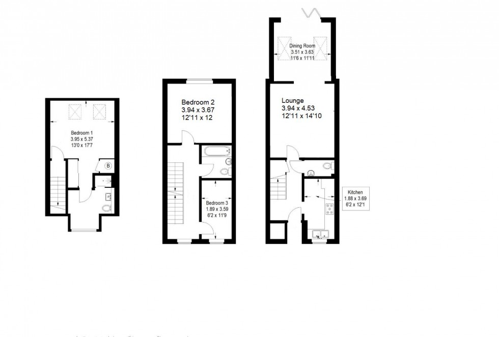 Floorplan for Alconbury Close, Borehamwood