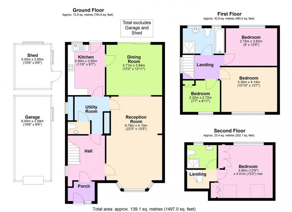 Floorplan for Masefield Avenue, Borehamwood