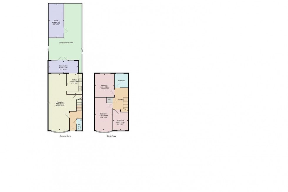 Floorplan for Whitehouse Avenue, Borehamwood