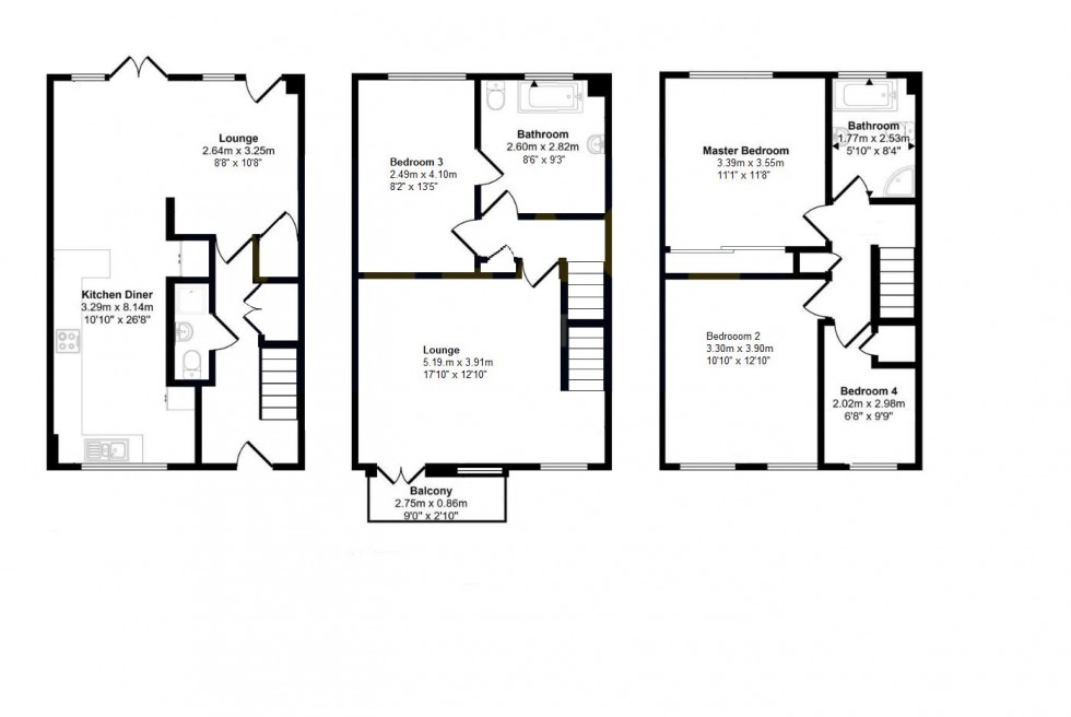 Floorplan for Cavendish Crescent, Elstree