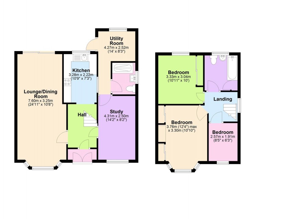 Floorplan for Lullington Garth, Borehamwood