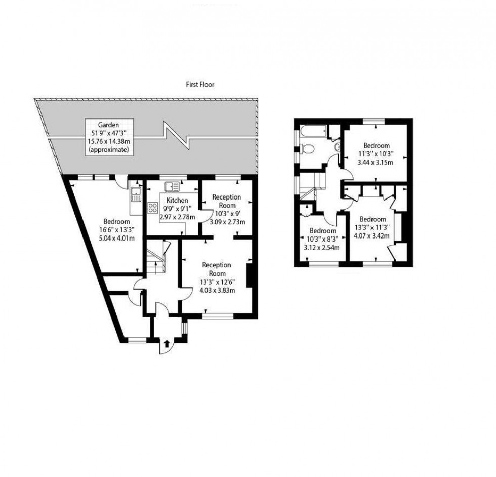 Floorplan for Delius Close, Elstree