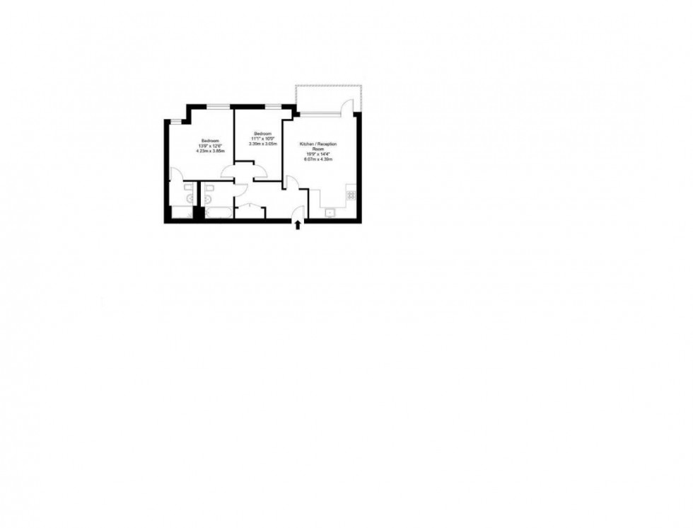 Floorplan for Nuffield House,Holmesley Road, Borehamwood
