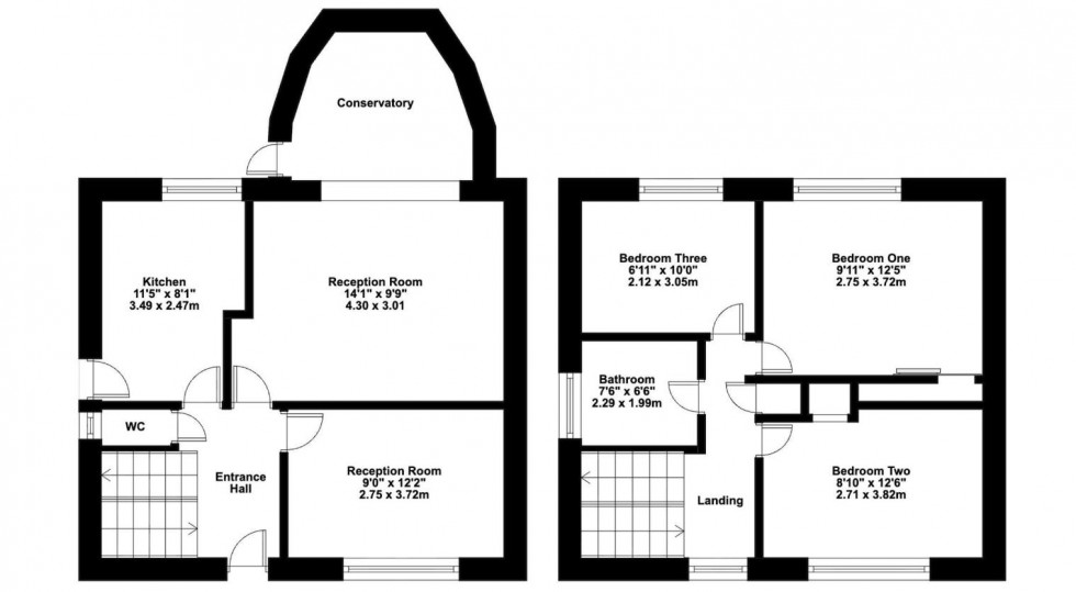 Floorplan for Walshford Way, Borehamwood