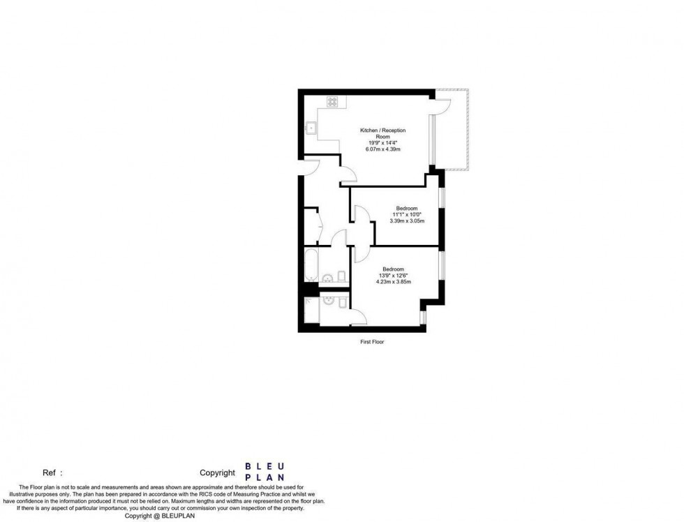 Floorplan for Nuffield House,Holmesley Road, Borehamwood