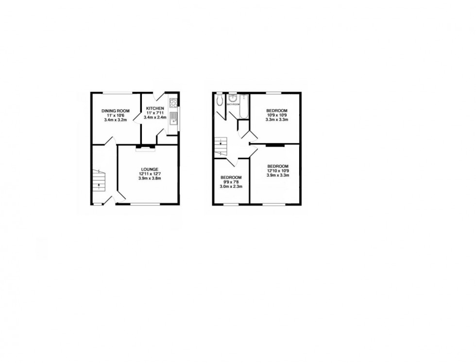 Floorplan for Crown Road, Borehamwood