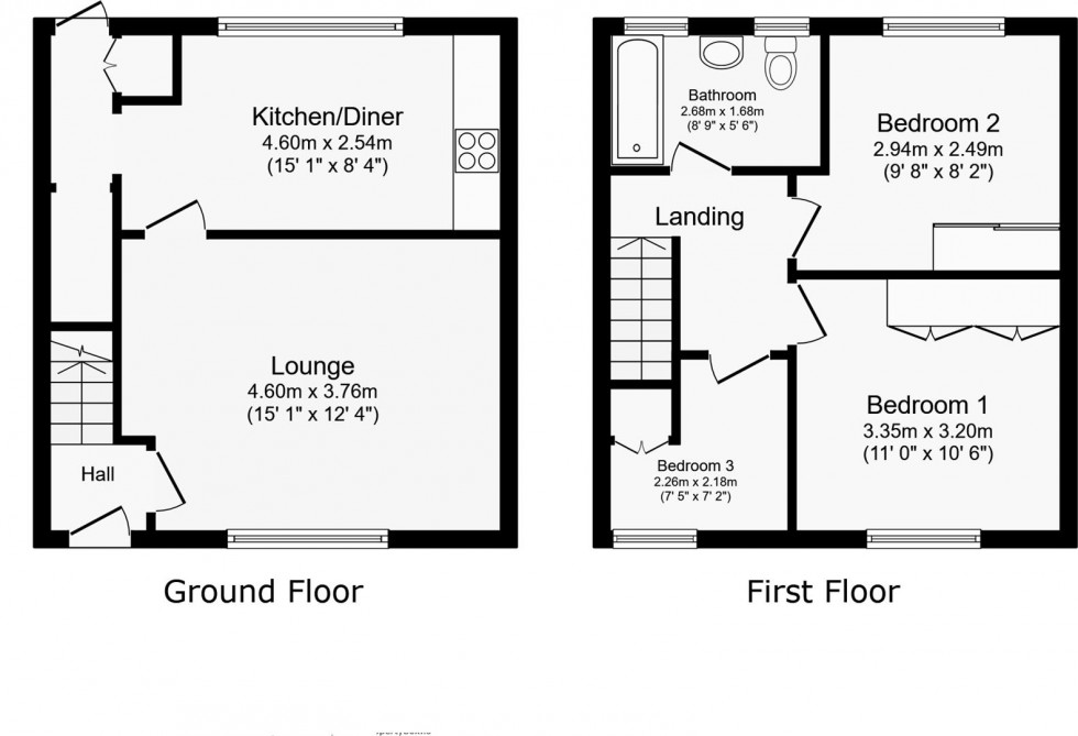 Floorplan for Knebworth Path, Borehamwood