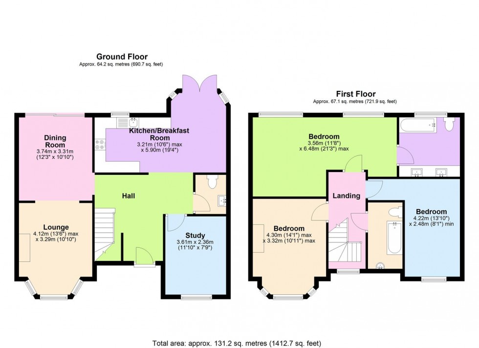 Floorplan for Grange Road, Elstree