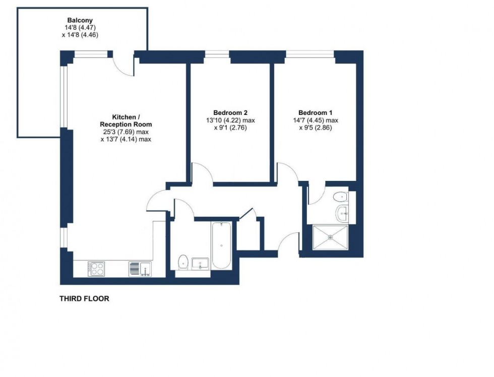 Floorplan for Darwin House,Holmesley Road, Borehamwood