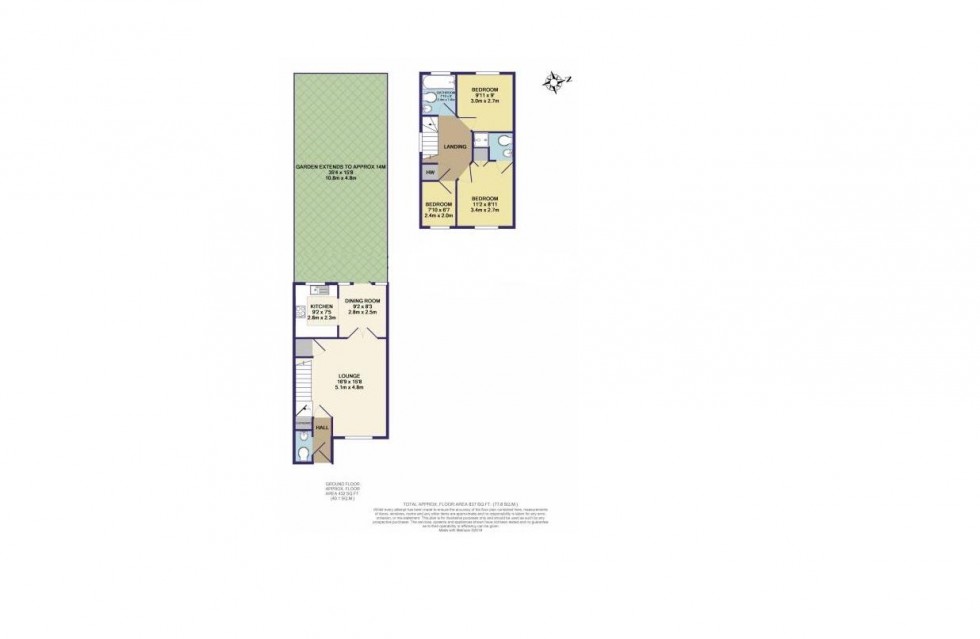 Floorplan for Dunster Court, Borehamwood