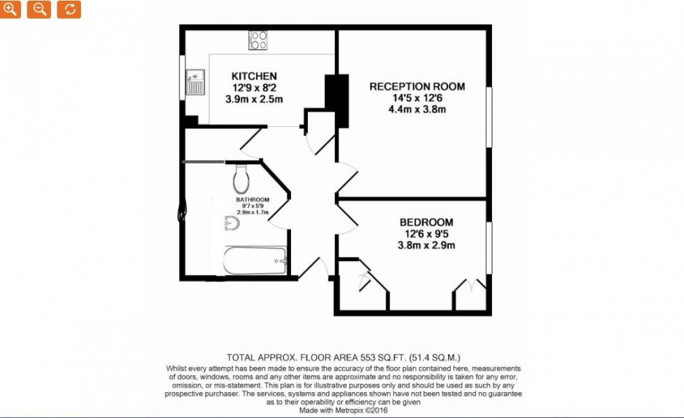 Floorplan for Tempsford Avenue, Borehamwood