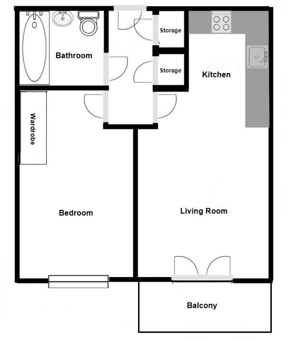 Floorplan for Foster House, Maxwell Road, Borehamwood