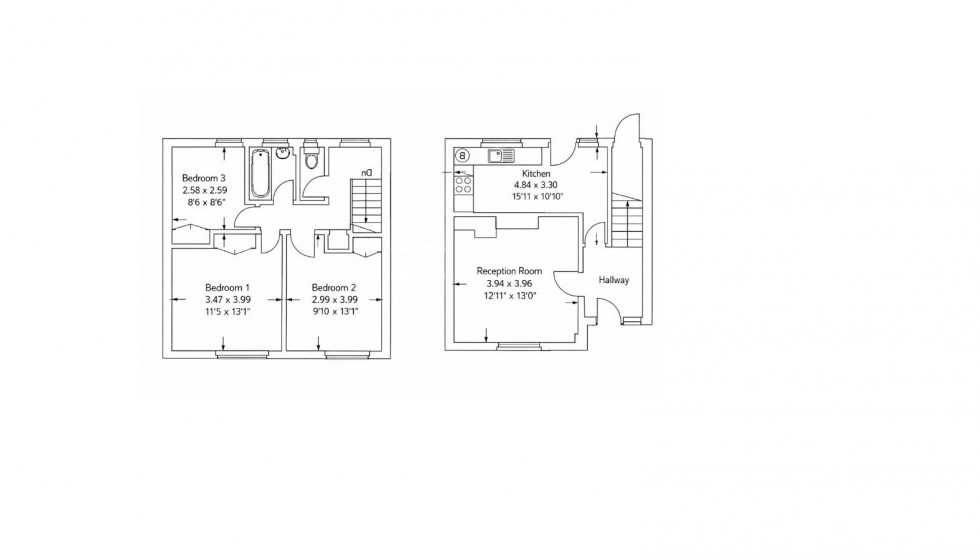 Floorplan for Allerton Road, Borehamwood