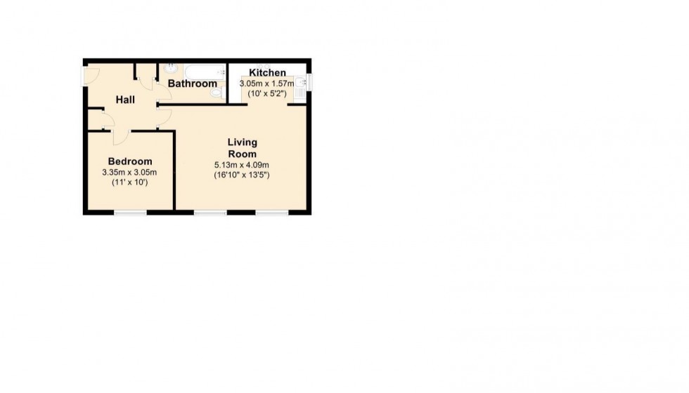 Floorplan for Queens Court,Bennington Drive, Borehamwood