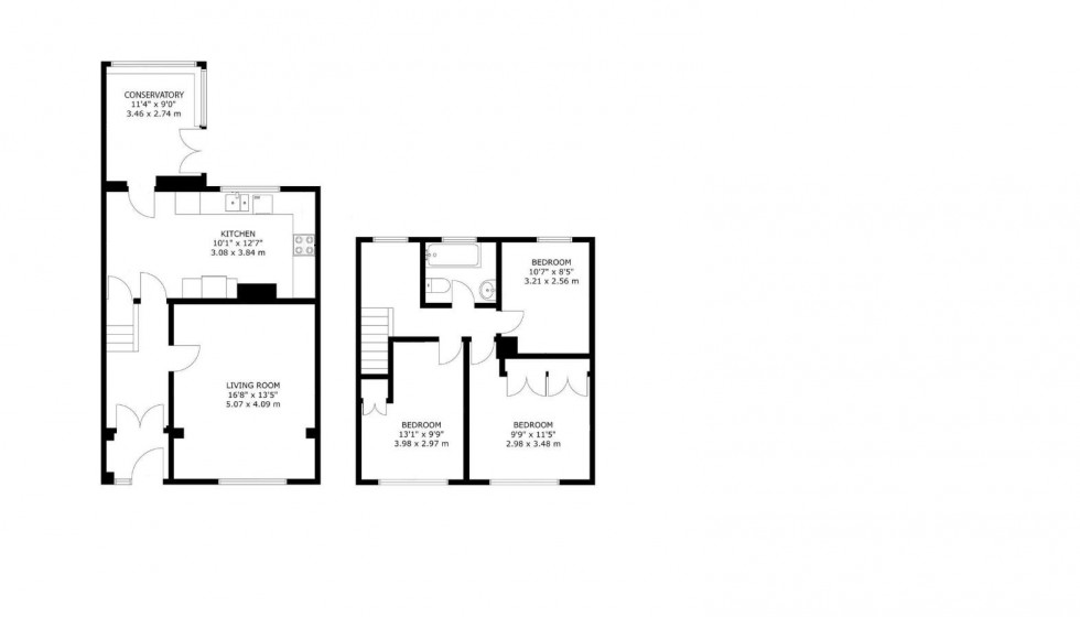 Floorplan for Barton Way,Borehamwood