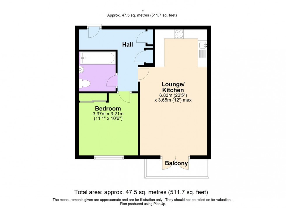 Floorplan for Mills Court,Todd Close, Borehamwood