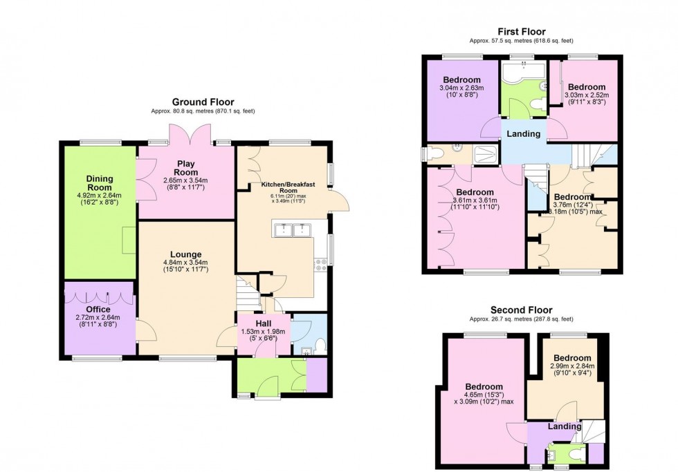Floorplan for Tilehouse Close, Borehamwood