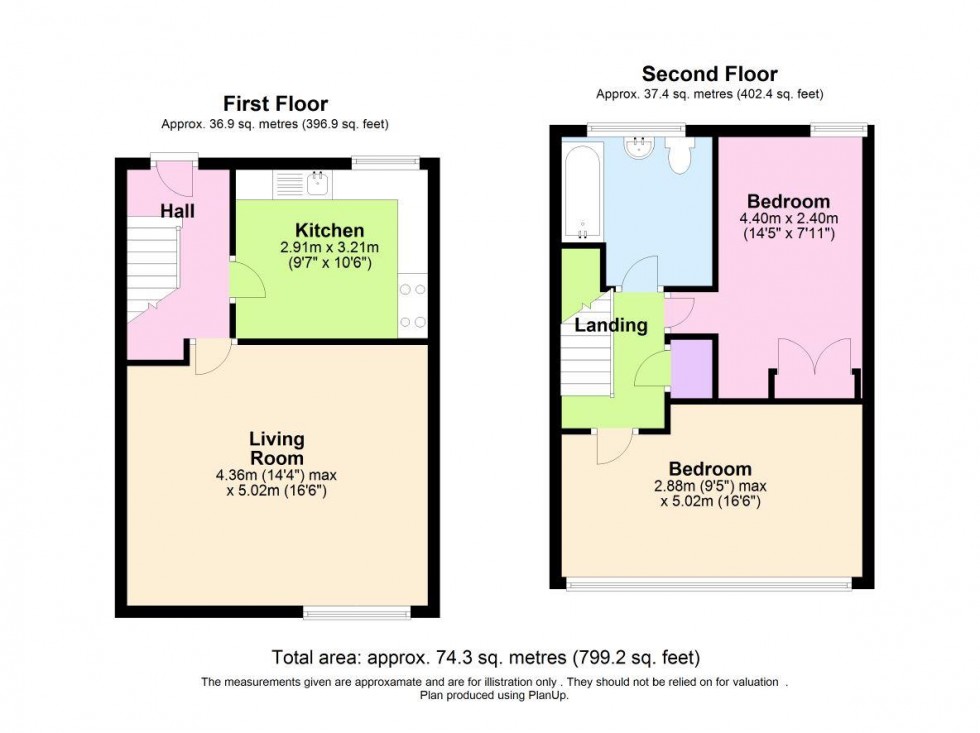 Floorplan for Watling Court,High Street, Elstree