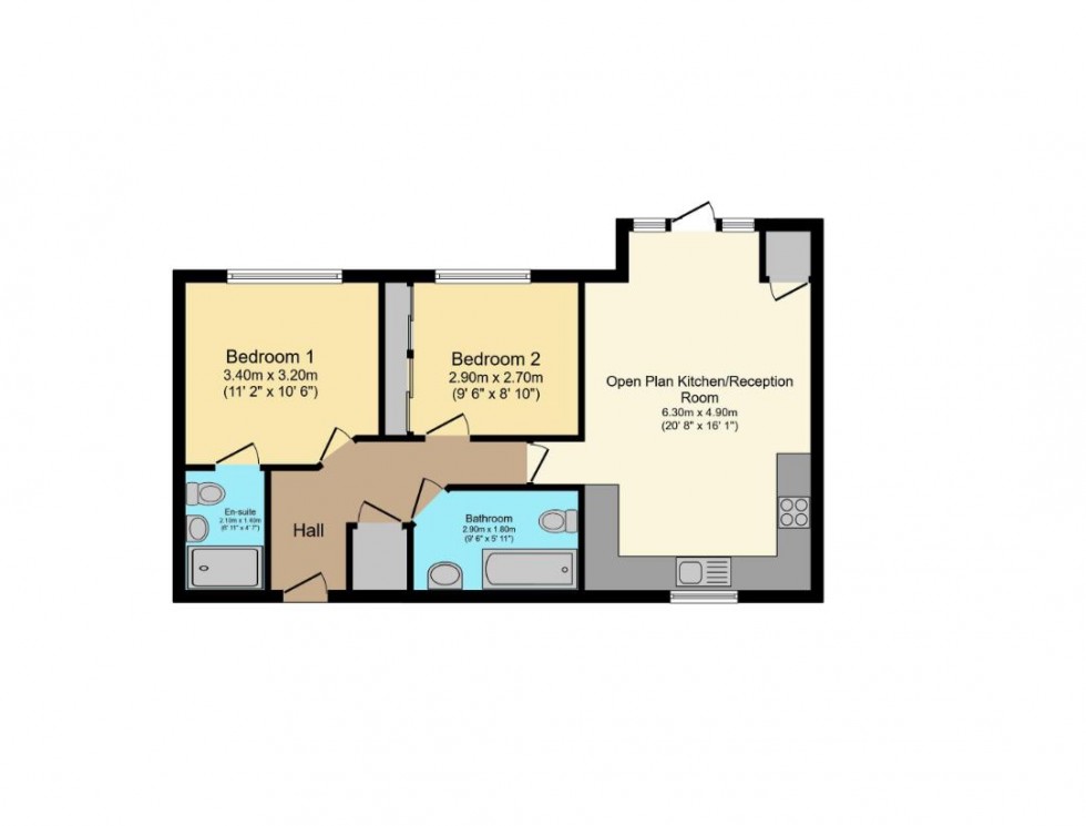 Floorplan for Lockwood Court,Todd Close, Borehamwood