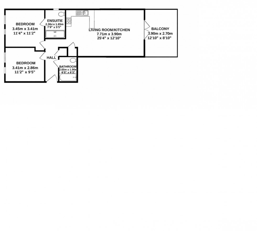 Floorplan for Horizon Place,Studio Way, Borehamwood