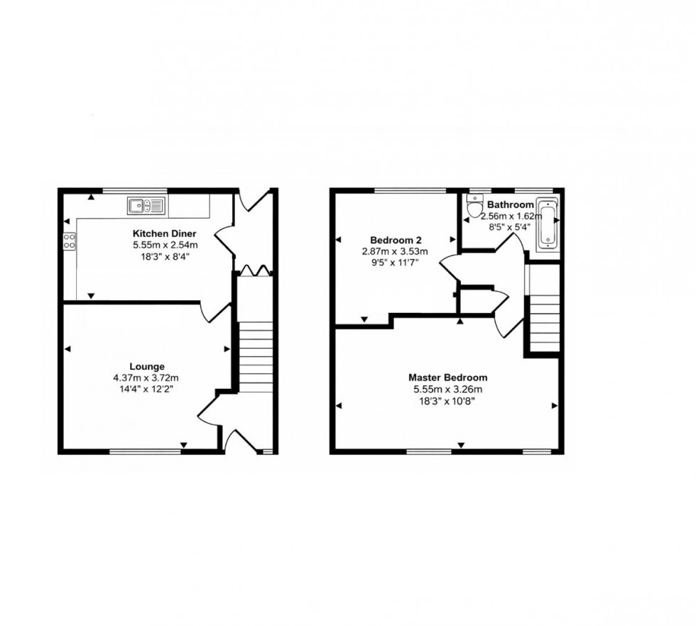 Floorplan for Dacre Gardens, Borehamwood