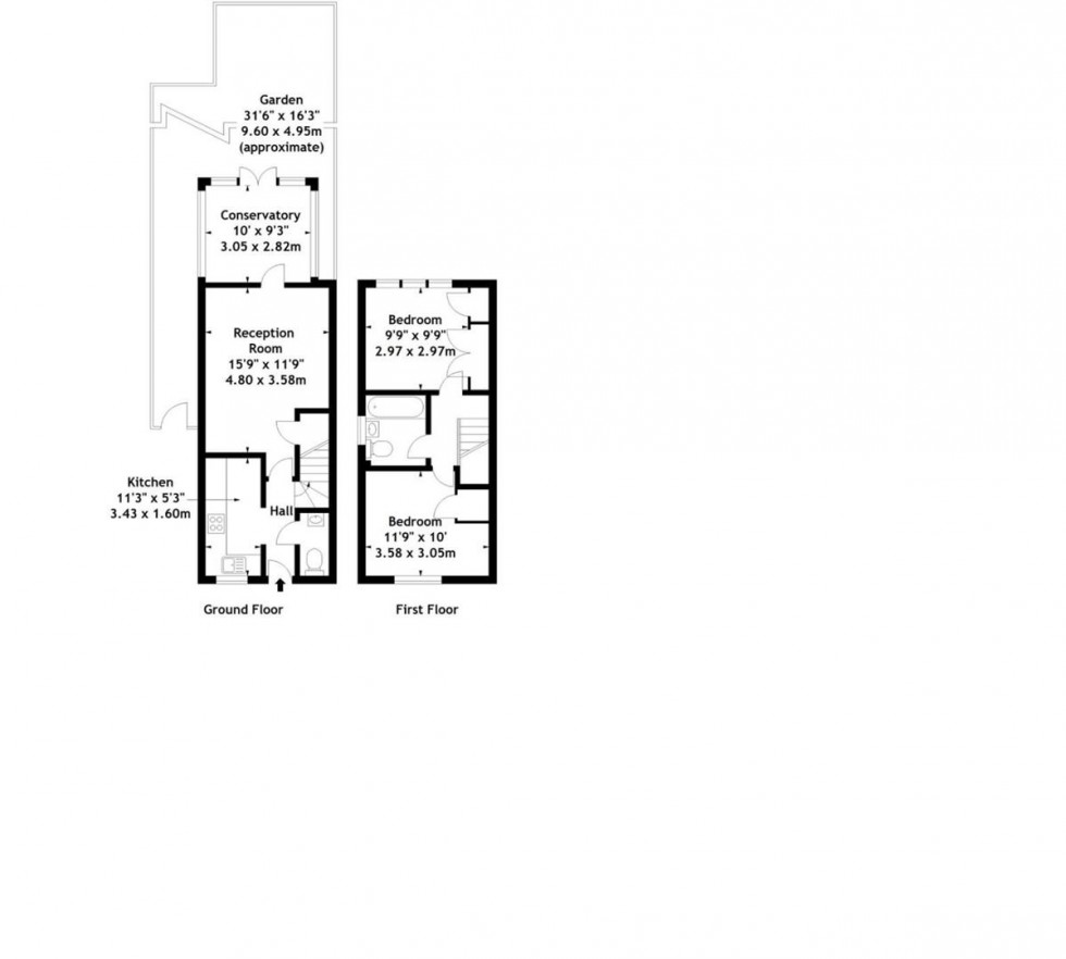 Floorplan for Powys Court, Borehamwood