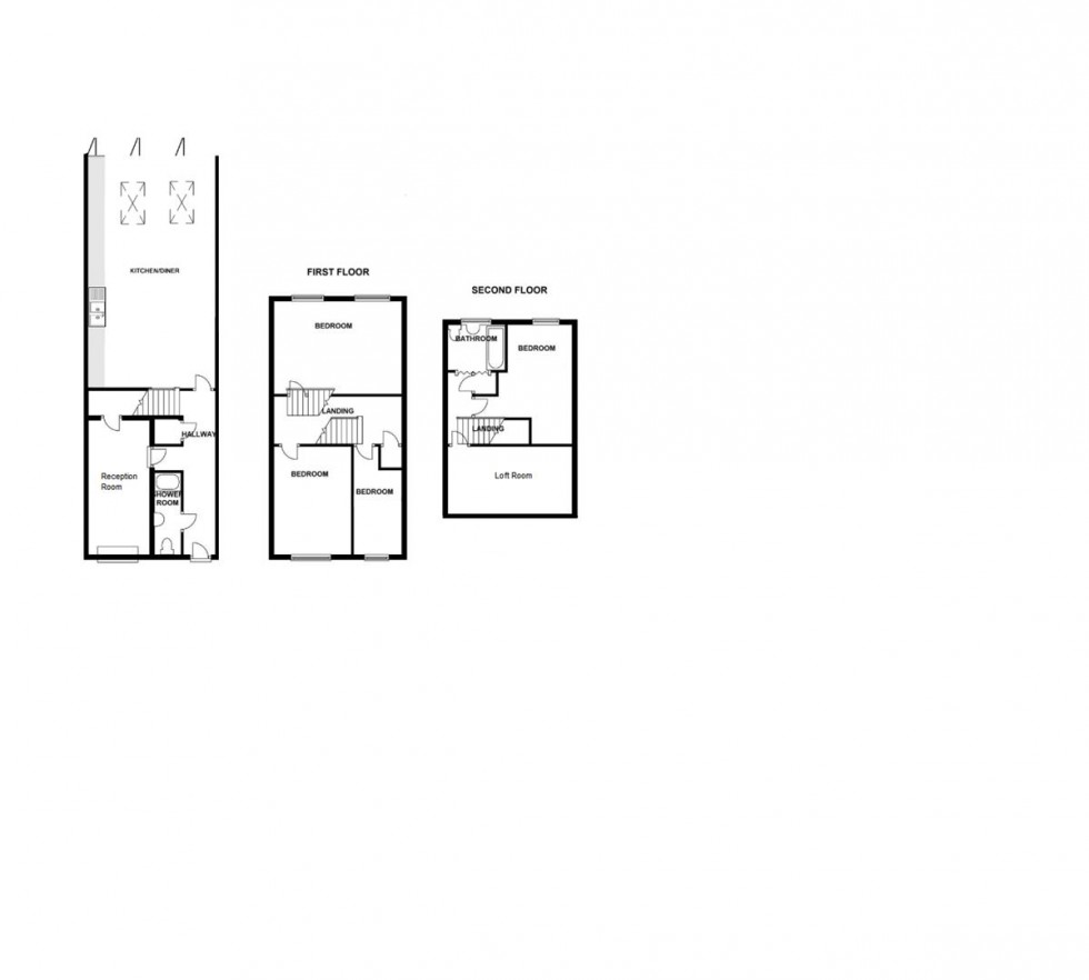 Floorplan for Percheron Road, Borehamwood