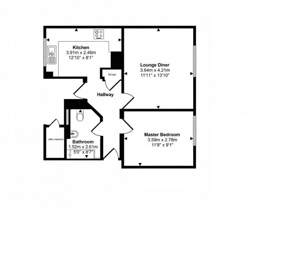 Floorplan for Buckingham Road, Borehamwood