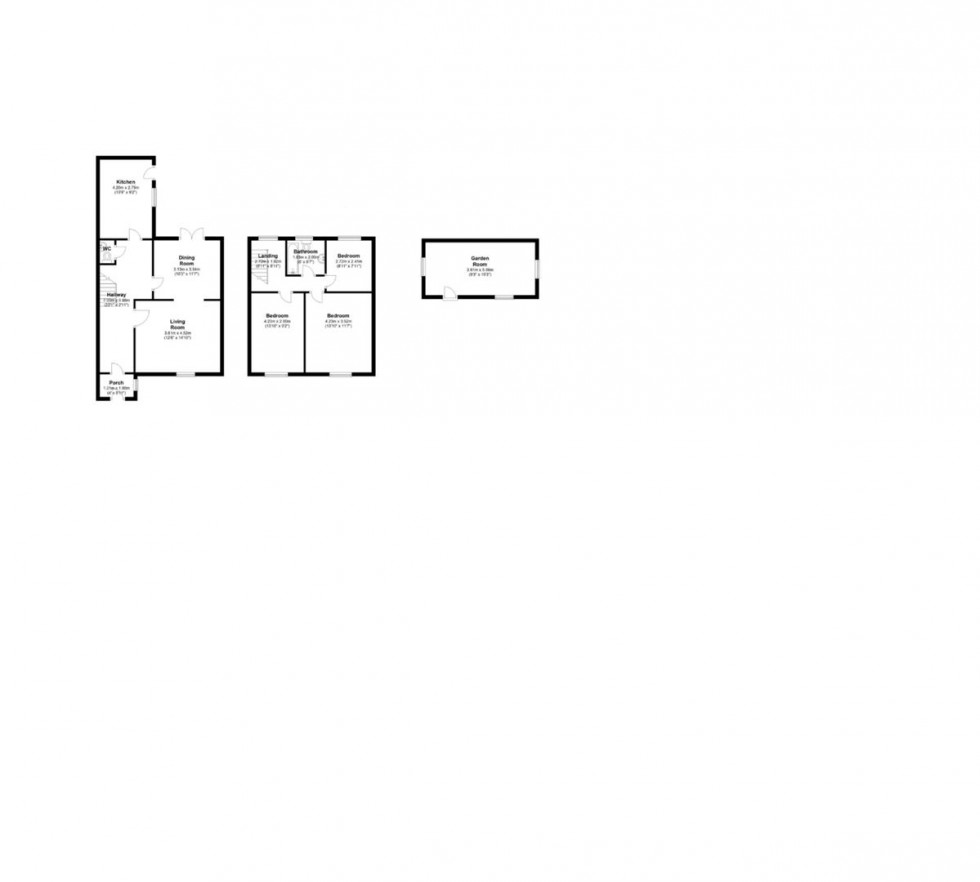 Floorplan for Linton Avenue, Borehamwood