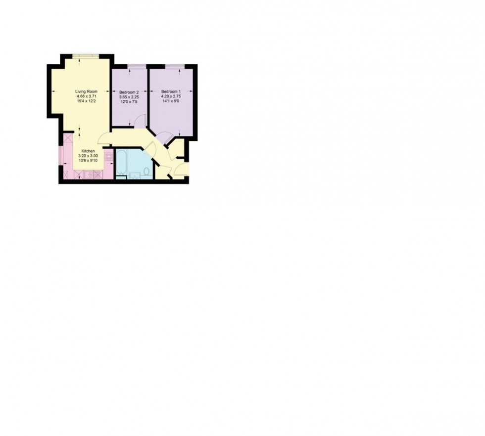 Floorplan for Dryden House,Borehamwood