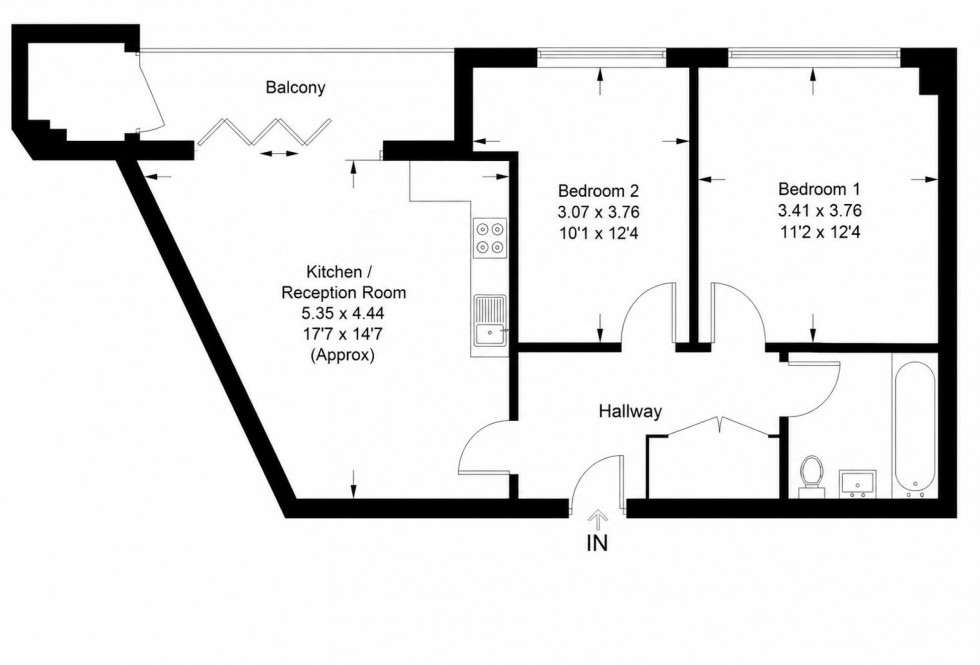 Floorplan for Elstree House,Elstree Way,Borehamwood