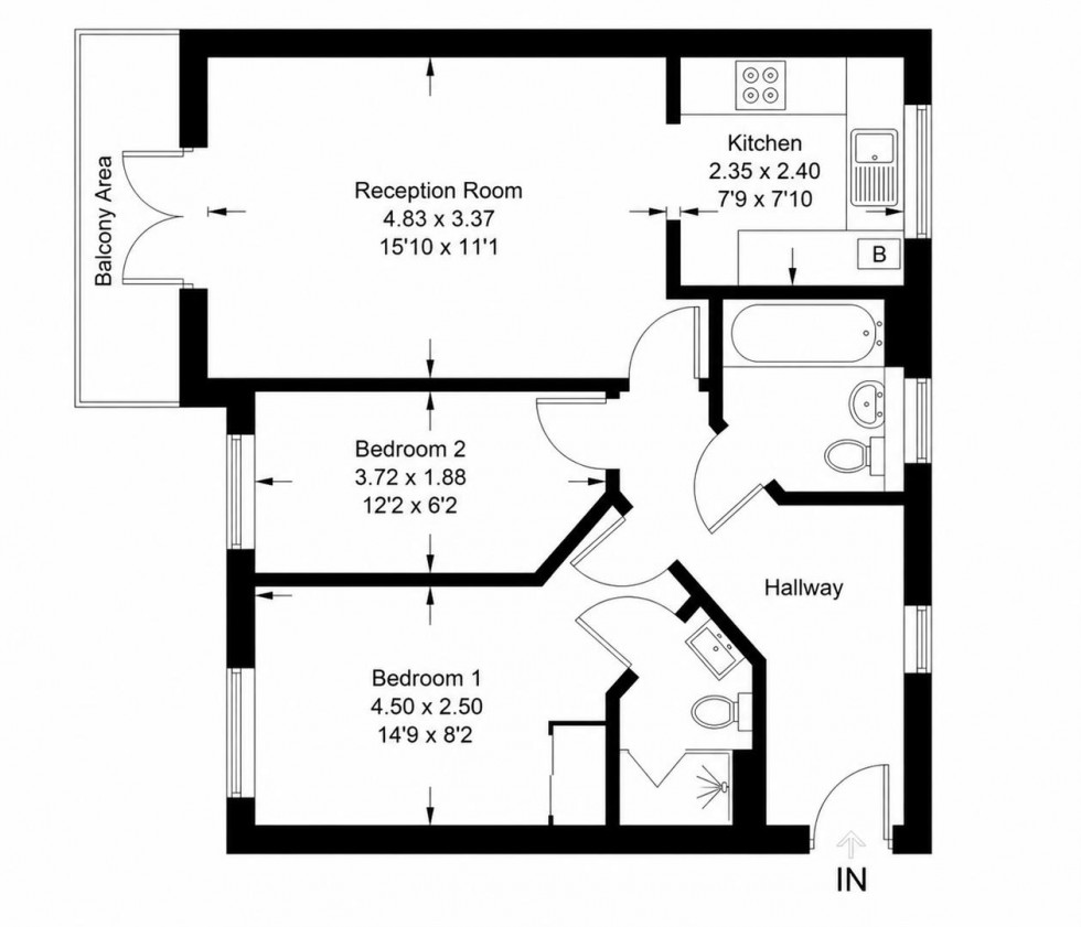 Floorplan for Taylor Court,Todd Close, Borehamwood
