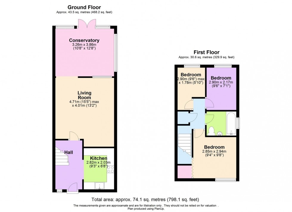 Floorplan for Danziger Way, Borehamwood
