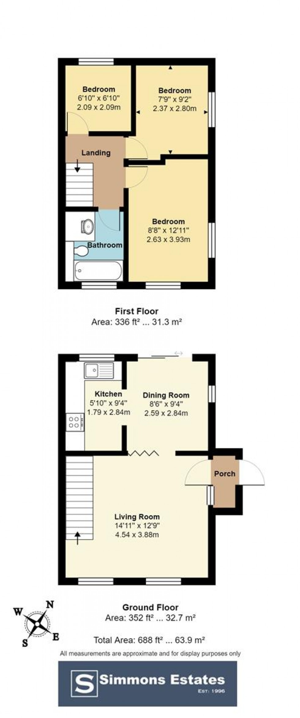 Floorplan for Siskin Close, Borehamwood