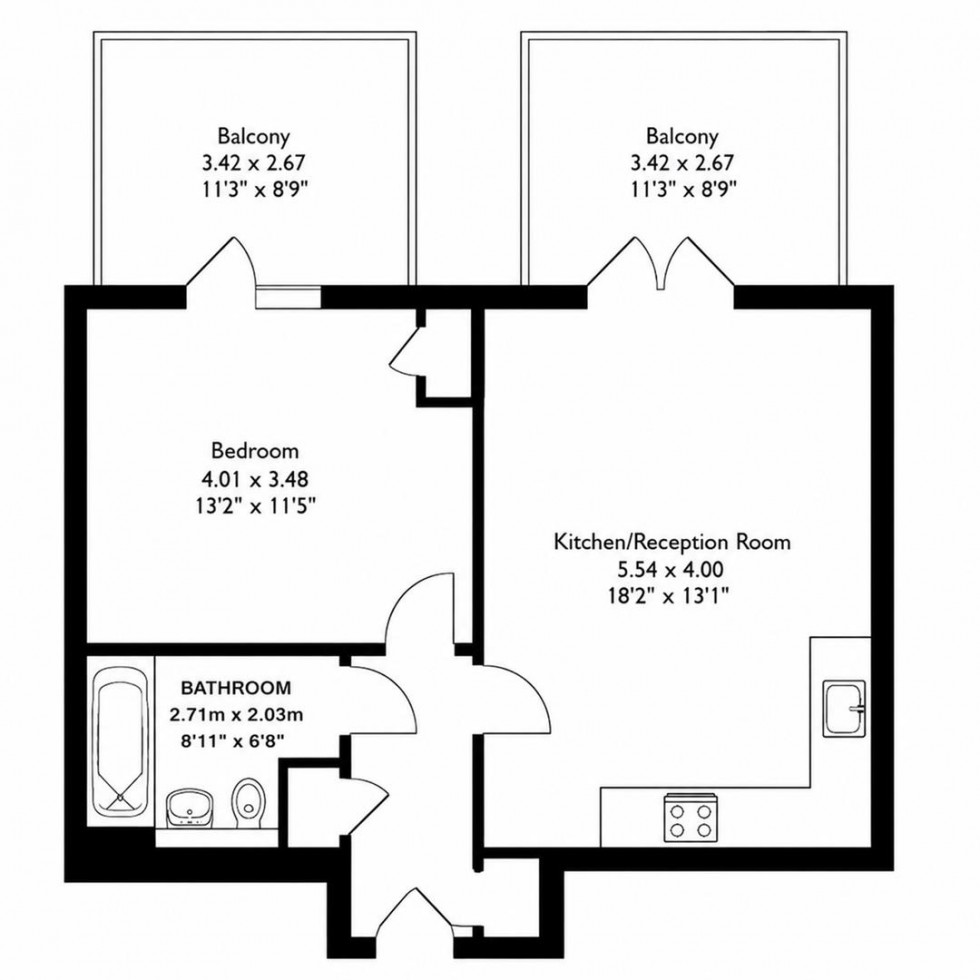 Floorplan for Horizon Place,Studio Way, Borehamwood