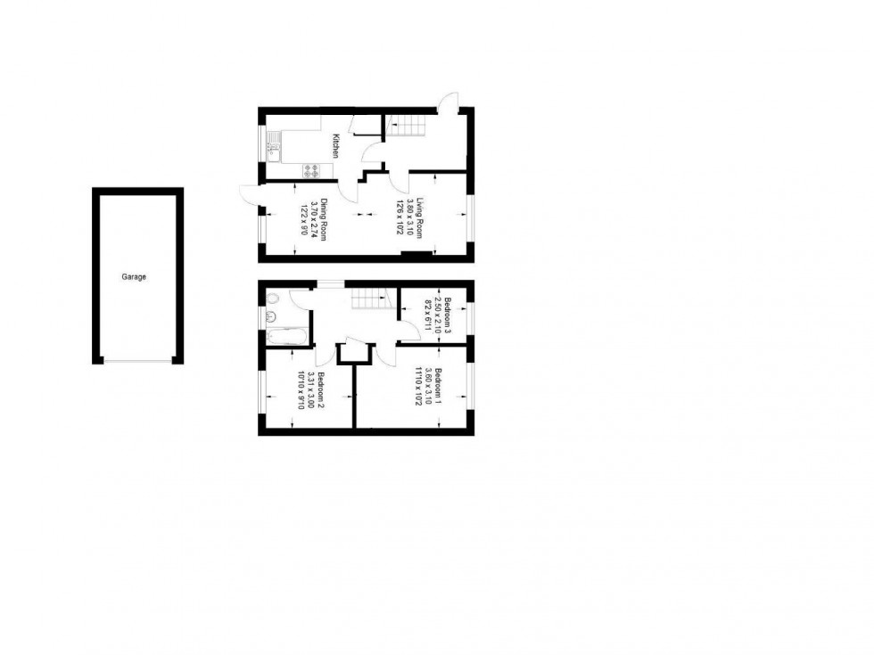 Floorplan for Ealing Close, Borehamwood