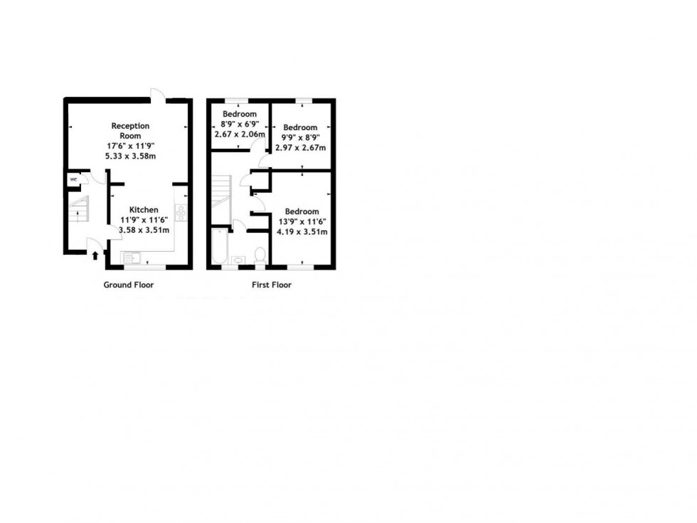 Floorplan for Farriers Way, Borehamwood