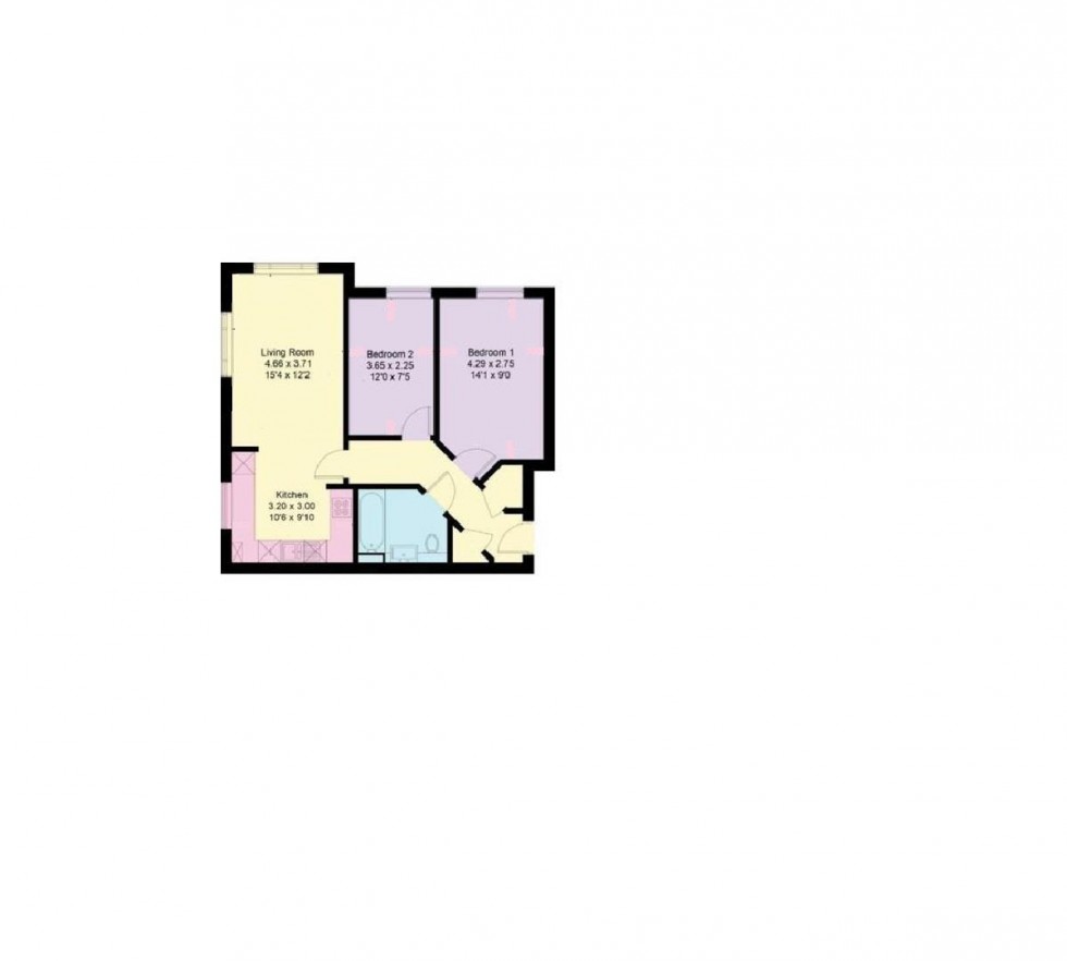 Floorplan for Austen House,Kipling Way, Borehamwood