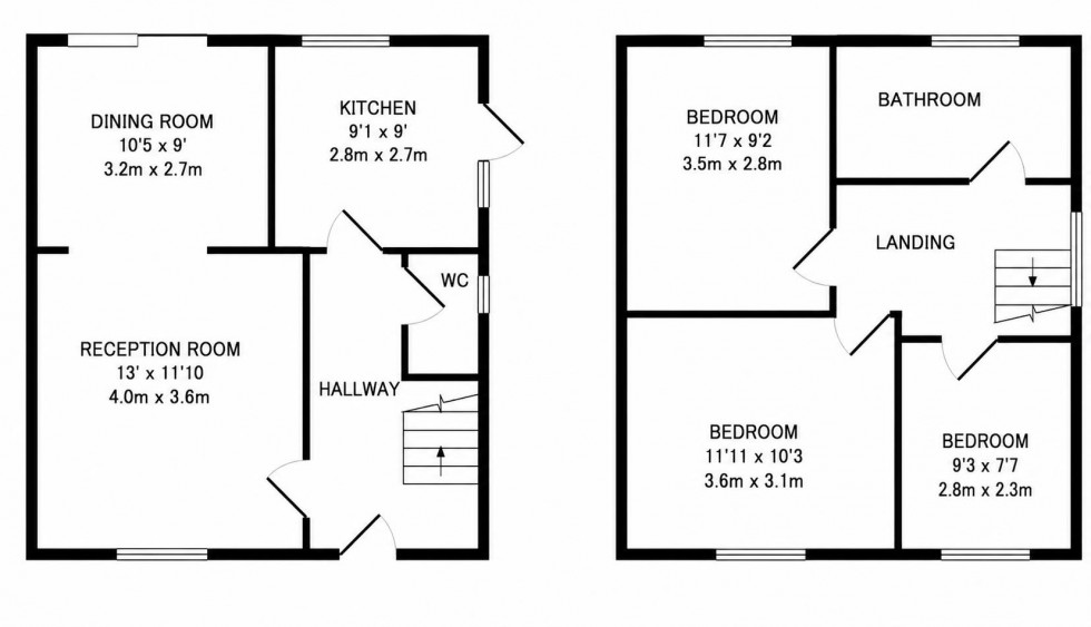 Floorplan for Easton Gardens, Borehamwood