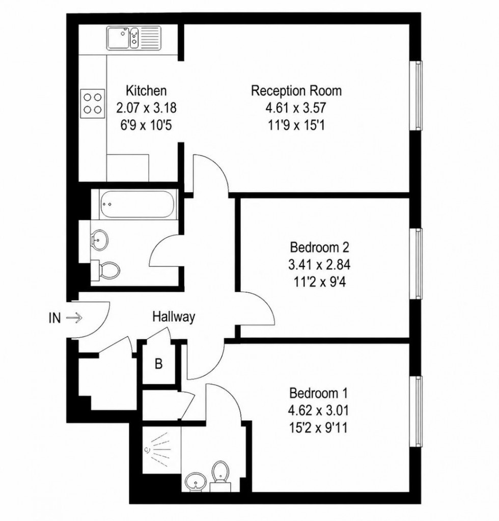 Floorplan for Hepburn Court, Station Road