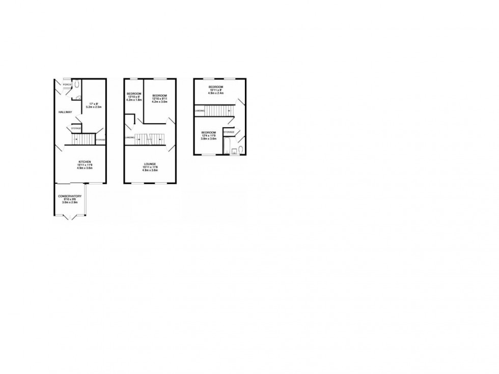 Floorplan for Hackney Close, Borehamwood