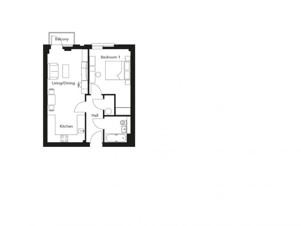 Floorplan for Franklin Court,Brook Road, Borehamwood